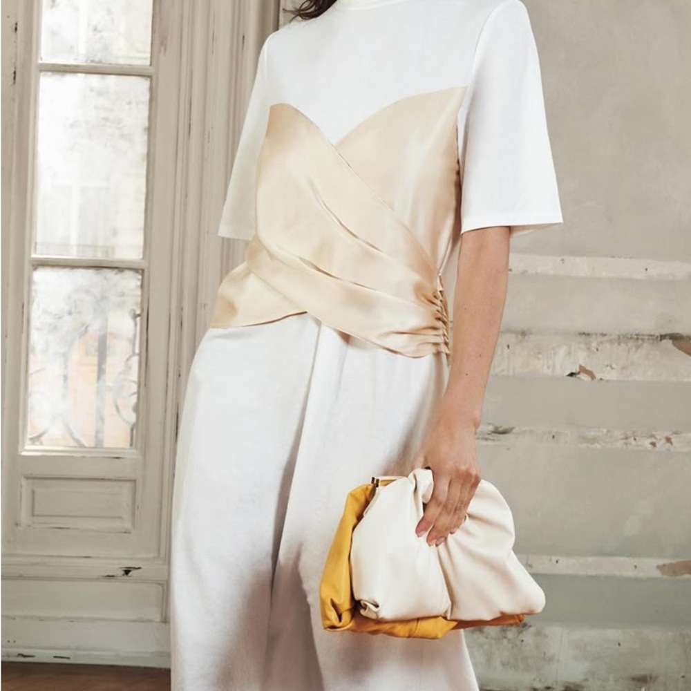 Zara Front Wrap Midi Dress